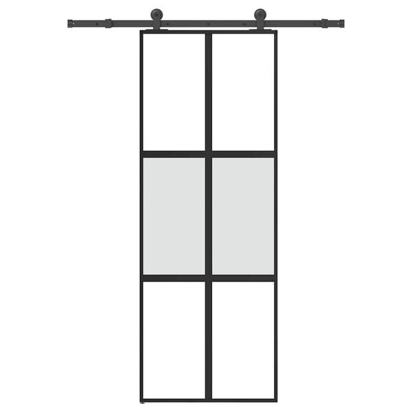 vidaXL Stumdomos durys su įrangos rinkiniu, 76x205cm