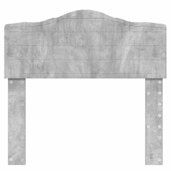 vidaXL Galvūgalis Betono pilka 100 cm Apdirbta mediena