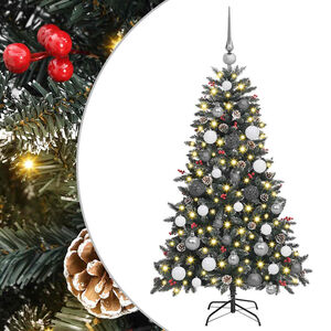 vidaXL Dirbtinė Kalėdų eglutė Žalia 120 cm PVC, plastikas ir plienas