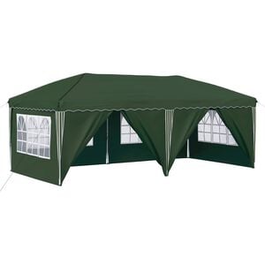 vidaXL Pop-up &scaron;ventinis palapinė 575 x 288 x 245 cm Žalia