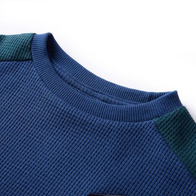 Vaikiškas sportinis megztinis, tamsiai mėlynos spalvos, 92 dydžio