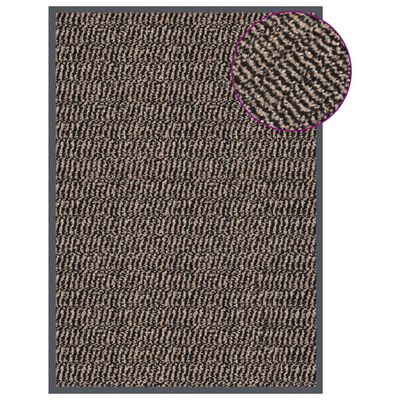 vidaXL Durų kilimėlis, tamsiai rudos spalvos, 40x60cm, kuokštuotas