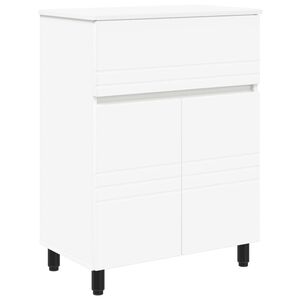 vidaXL Vonios tualeto komplektas Balta 60 x 35 x 80 cm