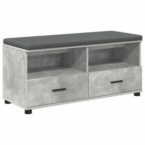 vidaXL Koridoriaus suolas Betono Pilka 100 x 38 x 46 cm