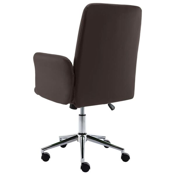 vidaXL Biuro kėdė, rudos spalvos, dirbtinė oda