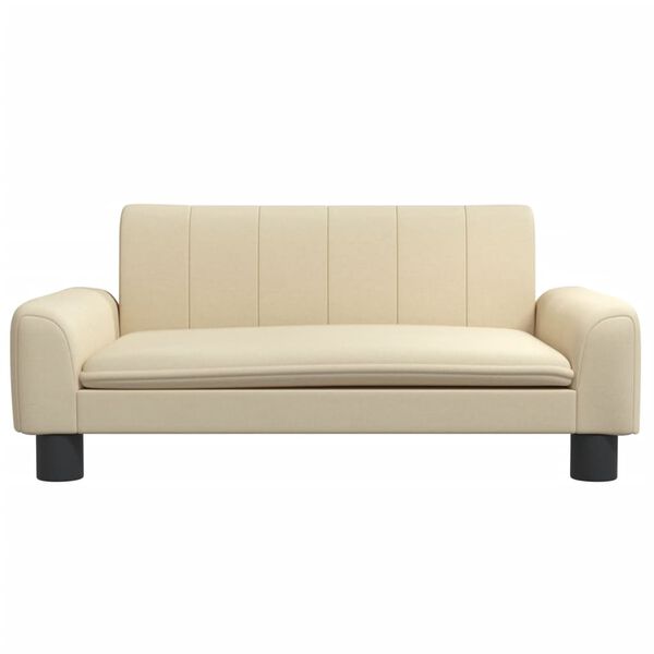vidaXL Vaikiška sofa, kreminės spalvos, 70x45x30cm, audinys
