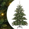 vidaXL Dirbtinė Sulankstoma Kalėdų Eglutė Žalia 150 cm PVC ir Plienas