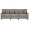 vidaXL Trivietė sofa, &scaron;viesiai pilkos spalvos, 180cm, aksomas