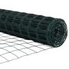 vidaXL Tvora su stulpais Žalia 1,2 x 10 m Plienas ir PVC