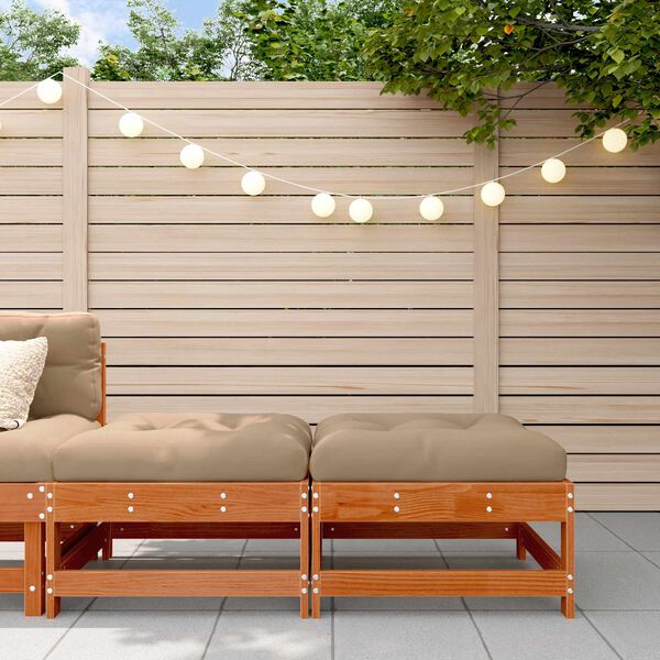 vidaXL Sodo kojų atrama Tvirtas pu&scaron;ies medis Va&scaron;ko Ruda