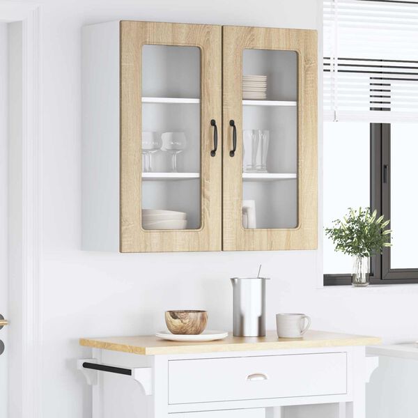 vidaXL Virtuvės spintelė Kalmar 2 pcs Sonoma ąžuolas 40 x 31 x 80 cm