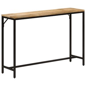 vidaXL Konsolinis staliukas, 110x30x75cm, mango masyvas ir geležis