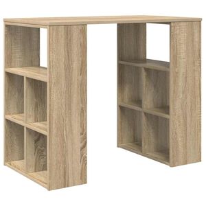 vidaXL Stalas Sonoma ąžuolas Apdirbta mediena 90 x 50 x 75 cm