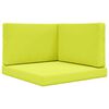 vidaXL Lauko sofa pagalvėlė 3 pcs Žalia Poliesteris