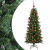 vidaXL Dirbtinė kalėdinė eglutė su rutuliuku 120 cm 150 LED