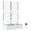 vidaXL Sodo vazonas 2 vnt. Balta 80 x 40 x 126 cm PP