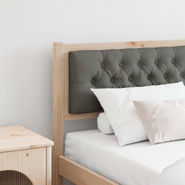 vidaXL Galvūgalis Kita ruda ir tamsiai pilka 180 cm Pu&scaron;ies masyvas