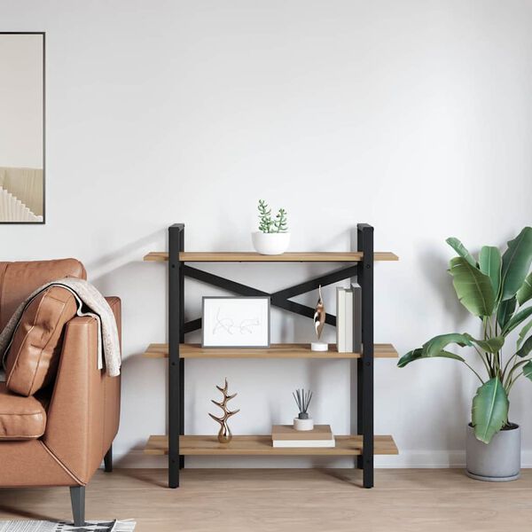 vidaXL Knygų lentyna Amatininkų ąžuolas 100 x 33,5 x 102 cm