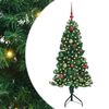 vidaXL Kampinis dirbtinis Kalėdų medis Žalia 150 cm PVC ir metalas