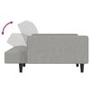 vidaXL Dvivietė sofa-lova su taburete, &scaron;viesiai pilka, audinys