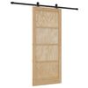 vidaXL Slankios durys Natūrali ir juoda 86 x 198,5 cm