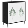 vidaXL Kabalas HANAU Juodojo ąžuolo 69 x 33 x 76 cm Apdirbta mediena