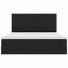 vidaXL Lova su daiktų laikymo vieta ir čiužiniu Juoda 160 x 200 cm