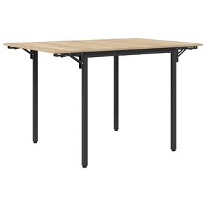 vidaXL I&scaron;lenkiamas valgomasis stalas 120 x 81,5 x 75 cm Sonoma ąžuolas