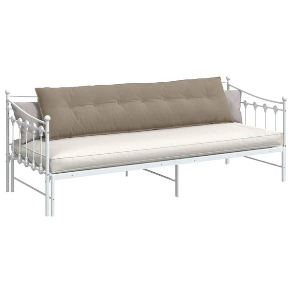 vidaXL Apsaugos Pagalvė Taupe 200 x 50 cm Mikropluo&scaron;to audinys