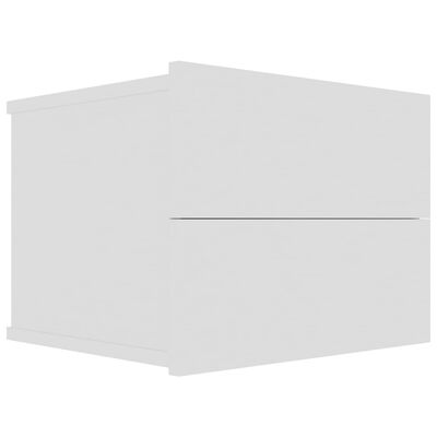vidaXL Naktinė spintelė, baltos spalvos, 40x30x30cm, MDP