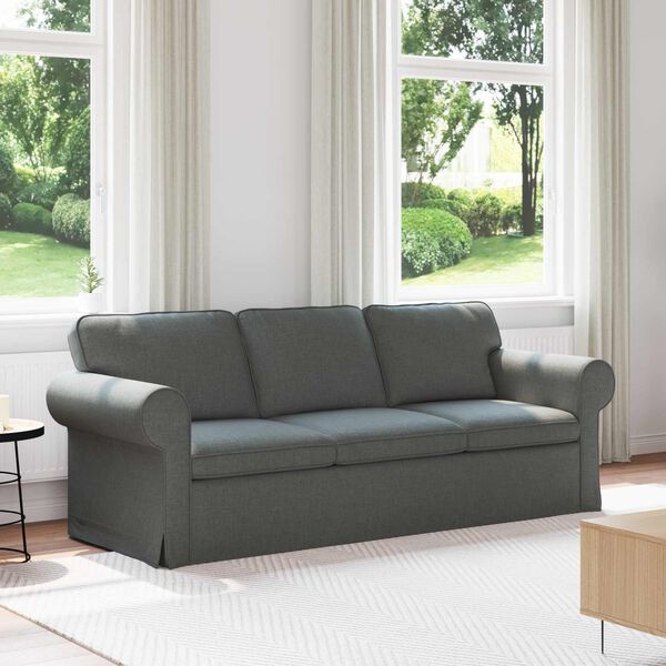 vidaXL Sofa Tamsiai pilka Bendri matmenys: 215 x 82 cm (P X G x A)