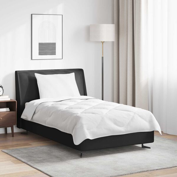 vidaXL Antklodė su pagalve 2 pcs Balta Mikropluoštas