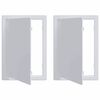 vidaXL Prieigos panelės 2 vnt. Balta 15 x 23 cm ABS plastikas