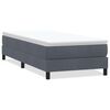 vidaXL Box Spring Lova be čiužinio Tamsiai pilka 100x210 cm aksomas