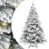 vidaXL Dirbtinė Kalėdų eglutė su 300 LED Balta 240 cm PE ir PVC