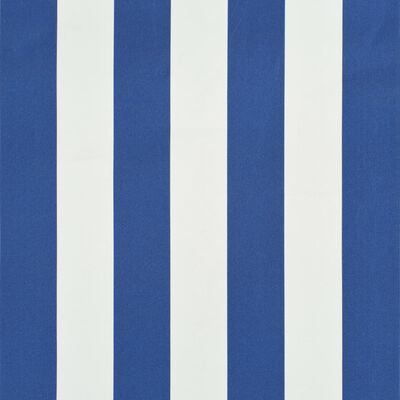 vidaXL Ištraukiama markizė, mėlynos ir baltos spalvos, 350x150cm