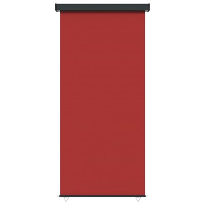 vidaXL Šoninė balkono markizė, raudona, 122x250 cm