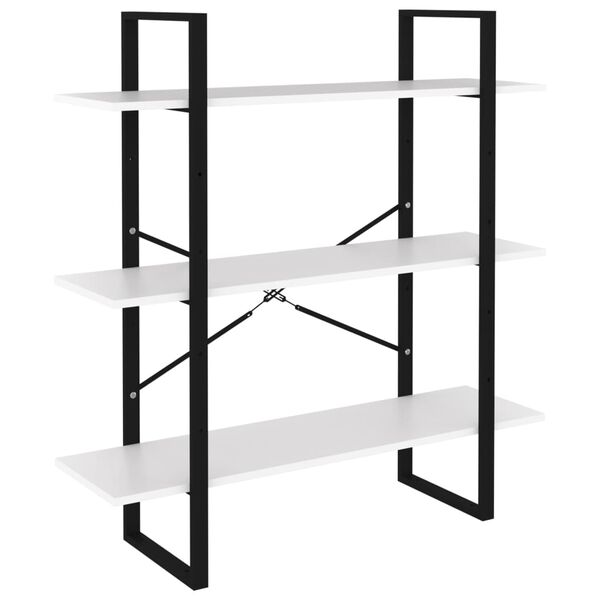 vidaXL Spintelė knygoms, balta, 100x30x105cm, apdirbta mediena