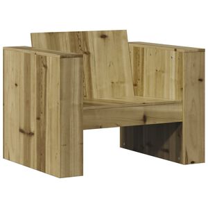 vidaXL Sodo sofos dalis, 79x60x62cm, impregnuota pu&scaron;ies mediena