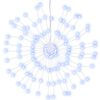 vidaXL Kalėdinis &scaron;viestuvas fejerverkas, 140 &scaron;altų baltų LED, 17cm