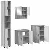 vidaXL Vonios baldų rinkinys su saugykla 4 pcs Pilkas Sonoma