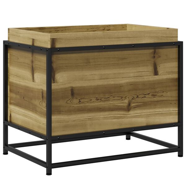 vidaXL Sodo lovelis, 60x40x50cm, impregnuota pu&scaron;ies mediena