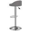 vidaXL Baro taburetė, pilkos spalvos, dirbtinė oda