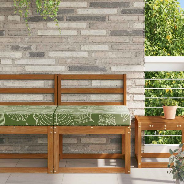 vidaXL Lauko sofa pagalvėlė Lapų dizainas 60 x 60 x 8 cm Poliesteris