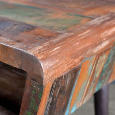 Rašomojo stalas, perdirbta mediena su geležinėmis kojelėmis