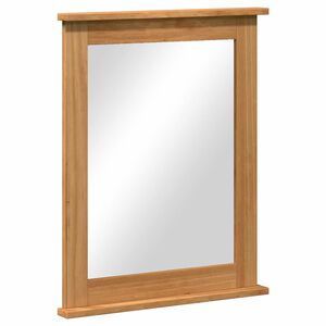 vidaXL Veidrodis VIGO Medus ruda 55,5 x 5 x 70 cm Pu&scaron;ies masyvas