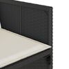 vidaXL Sodo komplektas su pagalvėlėmis, 13 dalių, juodas, poliratanas