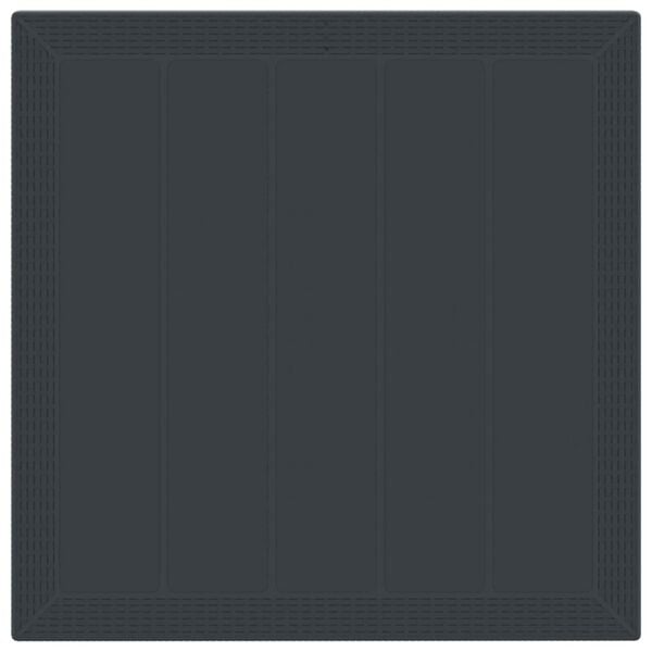 vidaXL Sodo valgomojo komplektas 5 pcs Antracitas Polipropilenas