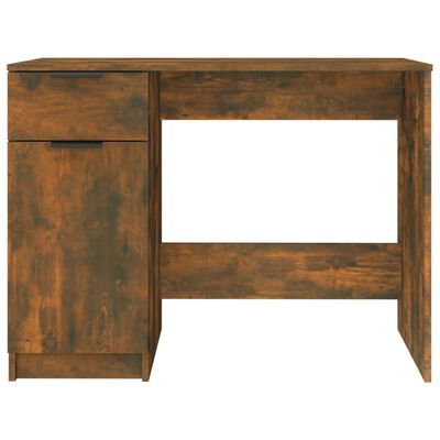 vidaXL Rašomasis stalas, dūminio ąžuolo spalvos, 100x50x75cm, mediena