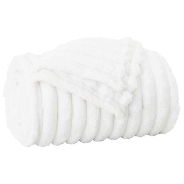 vidaXL Mesti antklodės 6 pcs Balta 200 x 150 cm Flysas